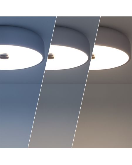 Plafonnier LED Rond Métal 24W CCT Sélectionnable Eyelight Ø350 mm