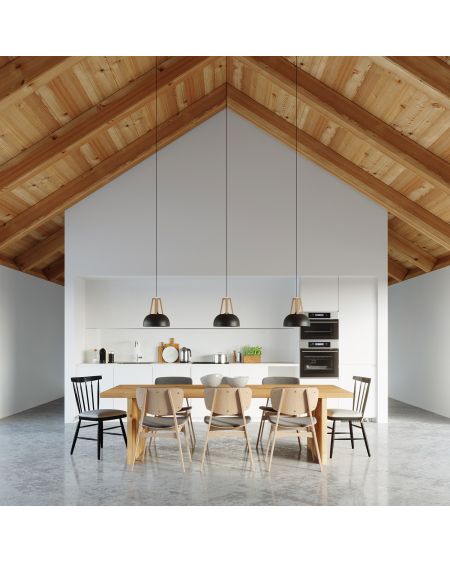 Suspension Bois Naturel Casco SOLLUX