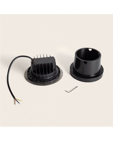 Spot LED Extérieur Solide Encastrable au Sol Inox 12W
