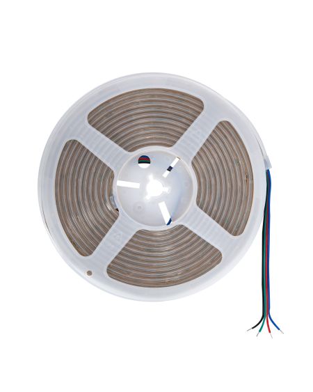 Ruban LED COB 24V DC 256LED/m RGB 5m IP65 CRI90 Largeur 10mm Coupe Tous les 3cm