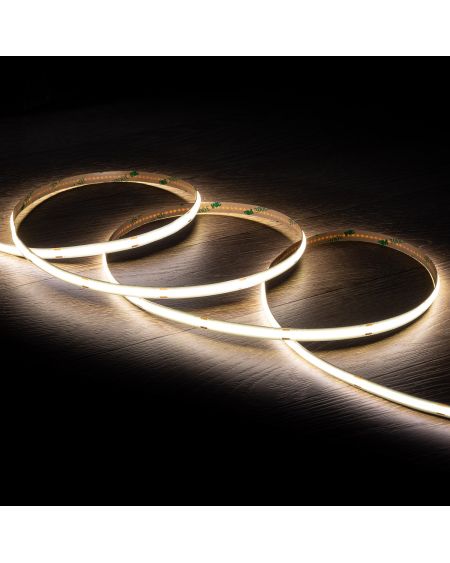 Ruban LED COB 24V DC 320LED/m 5m IP20 CRI90 Expert Color Largeur 8mm Coupe tous les 10cm