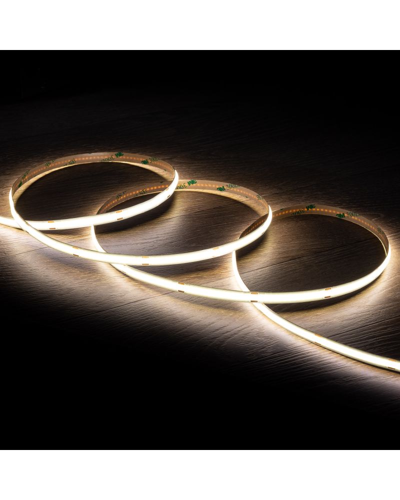 Ruban LED COB 24V DC 320LED/m 5m IP20 CRI90 Expert Color Largeur 8mm Coupe tous les 10cm