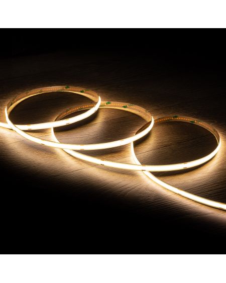 Ruban LED COB 24V DC 320LED/m 5m IP20 CRI90 Expert Color Largeur 8mm Coupe tous les 10cm