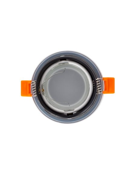 Collerette Downlight Ronde IP65 pour Ampoule LED GU10 Coupe Ø75 mm