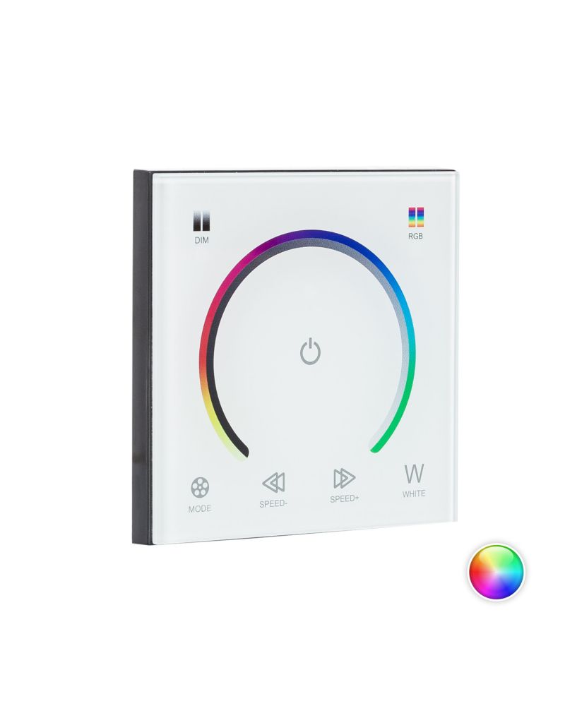 Contrôleur Variateur mural tactile pour RubanLED RGB 12/24V DC