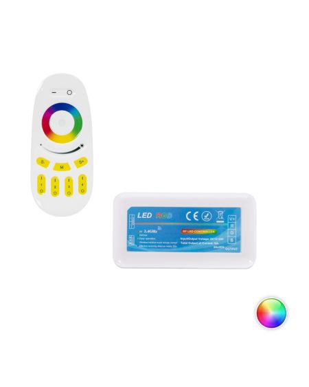 Contrôleur RGB 12/24V DC avec Télécommande RF 4 Zones