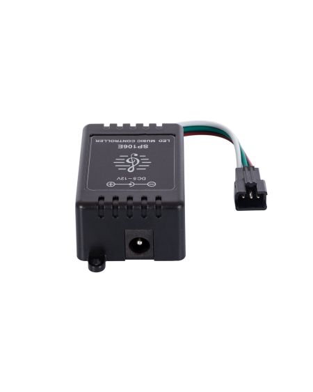 Contrôleur Variateur musical RGBIC Digital SPI 12V DC ruban LED avec télécommande IR