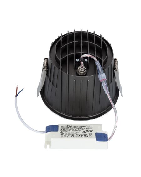 Spot Downlight LED Rond 40W (UGR15) LuxPremium IP65 LIFUD Coupe Ø150 mm