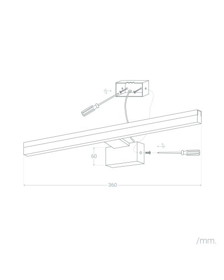 Applique LED Salle de Bain 7W Lenny pour Miroir