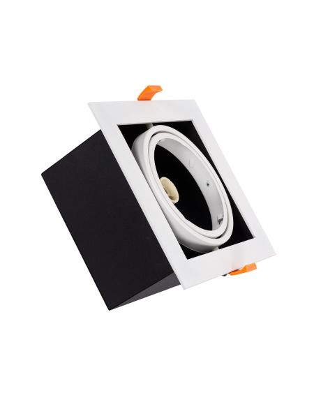 Spot Downlight LED Orientable Carré 15W AR111 Kardan Coupe 165x165 mm