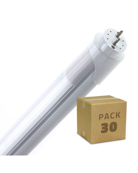 Tube LED T8 G13 120cm 18W 120lm/W Aluminium Connexion Latérale Blanc Froid (Pack 30 unités)