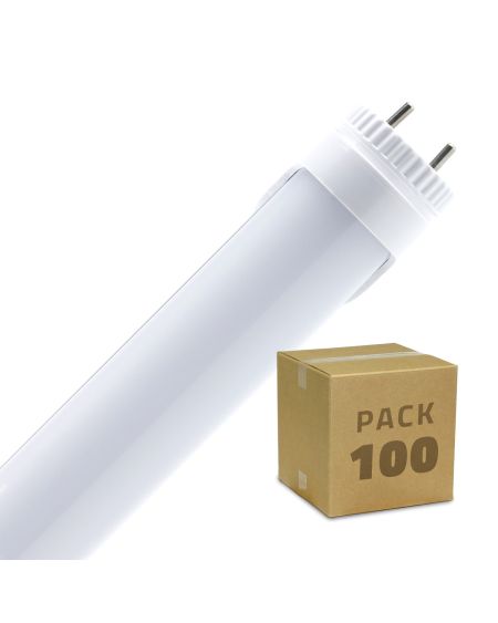 Tube LED T8 G13 120cm 18W 120lm/W Aluminium Connexion Latérale Blanc Froid (Pack 100 unités)