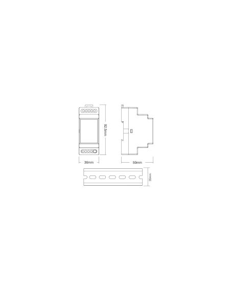 Bloc d'Alimentation BUS DALI 16V DC 250mA MiBoxer DL-POW1