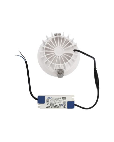 Spot Downlight LED 20W Rond (UGR15) LuxPremium CRI90 LIFUD Coupe Ø 125 mm