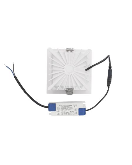 Downlight LED Carré 20W (UGR15) LuxPremium CRI90 LIFUD coupe 125x125 mm