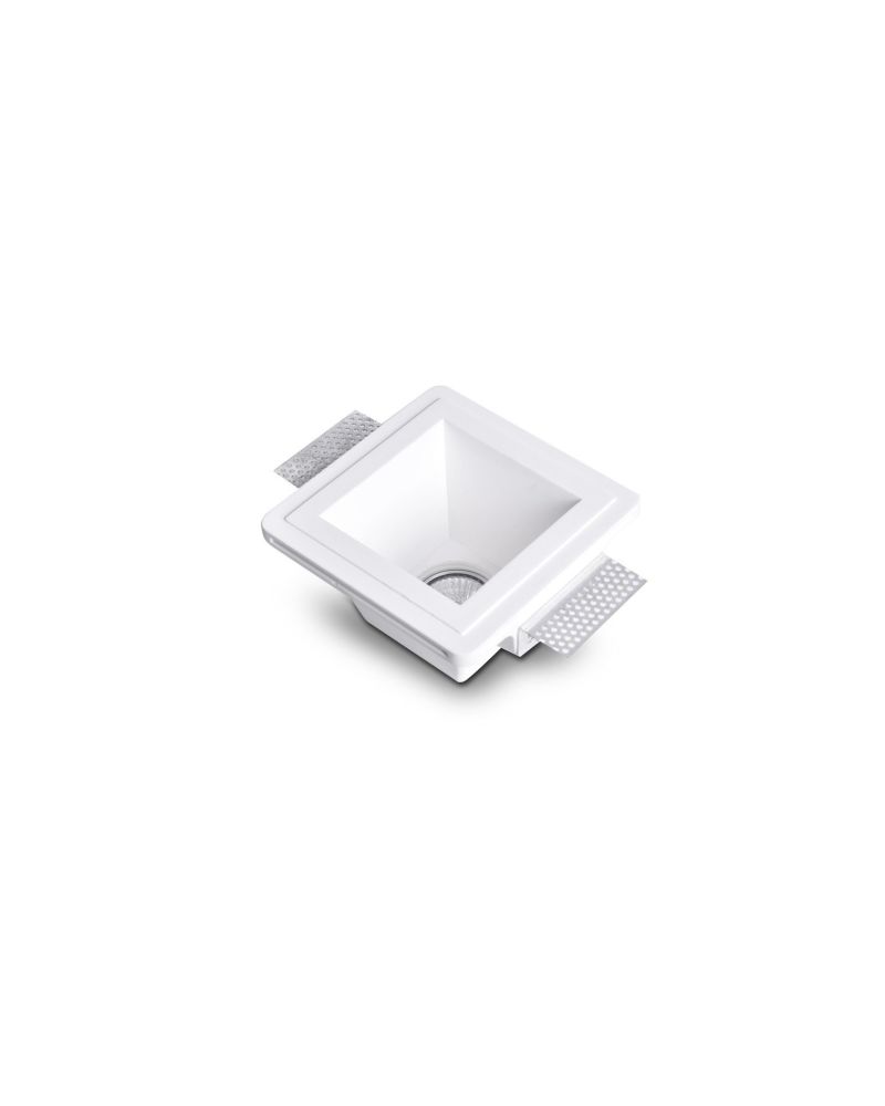 Collerette Downlight Intégration Plâtre/Pladur Carrée pour Ampoule LED GU10/GU5.3 Coupe 153x153 mm UGR17 Collerette Downlight Intégration Plâtre/Pladur Carrée pour Ampoule LED GU10/GU5.3 Coupe 153x153 mm UGR17