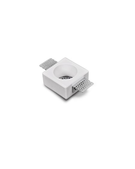 Collerette Downlight Intégration Plâtre pour Ampoule LED GU10/GU5.3 Coupe 83x83 mm UGR17