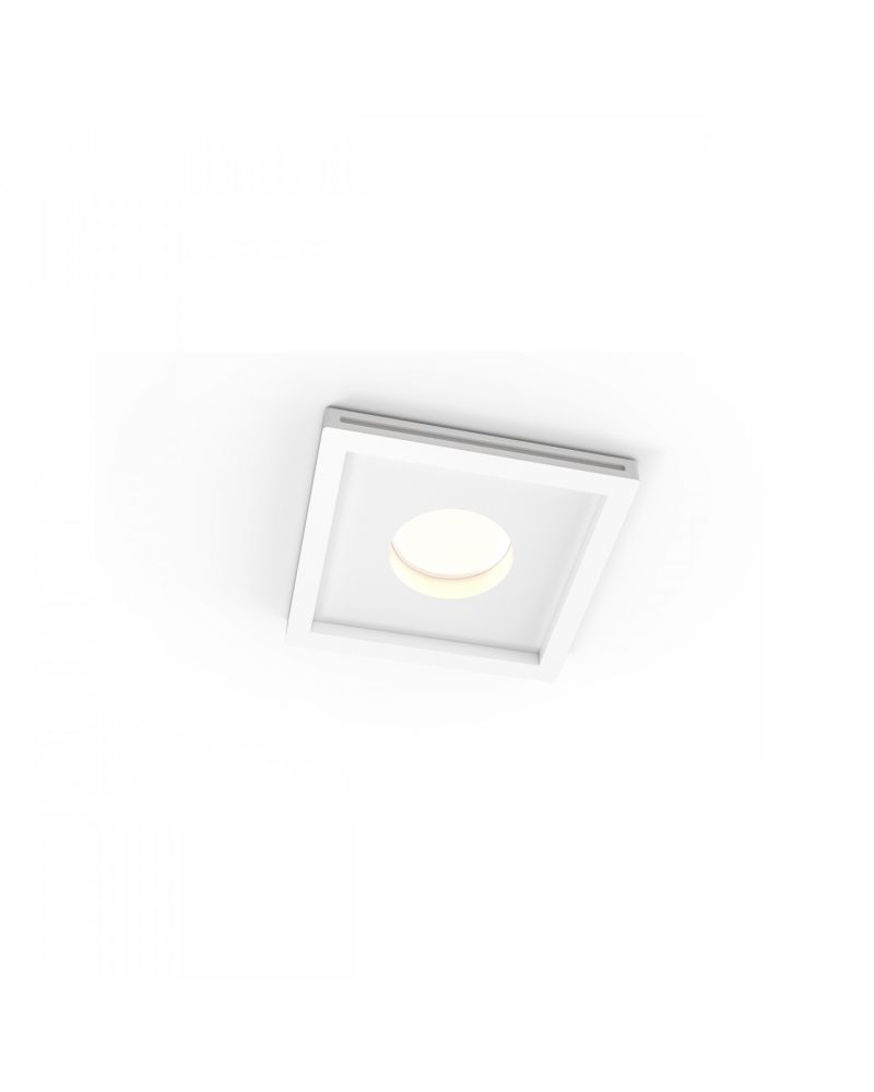 Colerette Downlight Intégration Plâtre/Pladur pour Ampoule LED GU10 / GU5.3 Coupe 125x125 mm UGR17