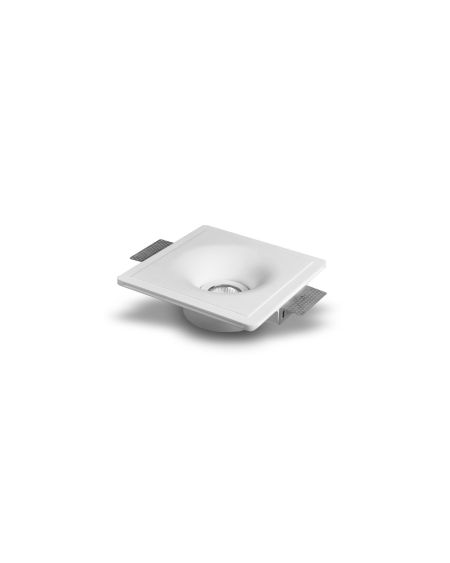 Collerette Downlight Intégration Plâtre/Pladur pour Ampoule LED GU10/GU5.3 Coupe 207x207 mm UGR17
