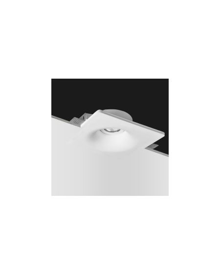 Collerette Downlight Intégration Plâtre/Pladur pour Ampoule LED GU10/GU5.3 Coupe 207x207 mm UGR17