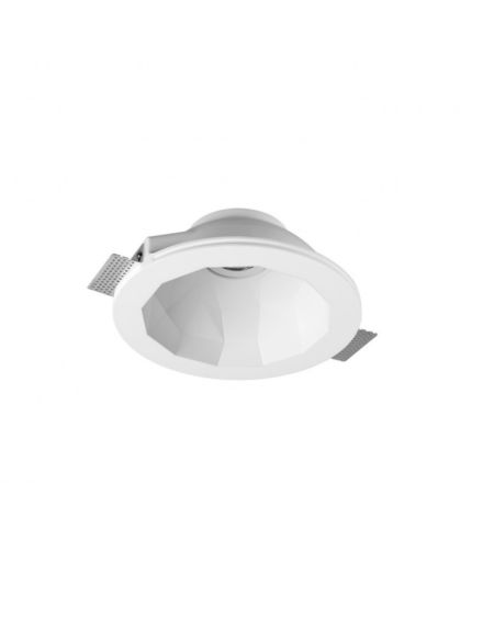 Colerette Downlight Intégration Plâtre/Pladur Dodeca pour Ampoule LED GU10 / GU5.3 Coupe Ø253 mm UGR17