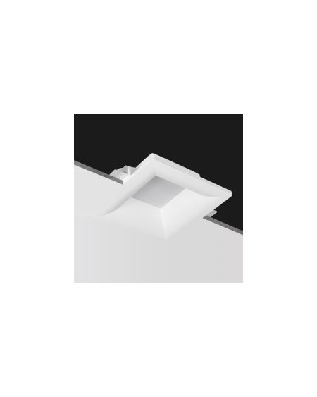Collerette Downlight LED Intégration Plâtre/Pladur Carrée 9W Coupe 223x223 mm UGR17
