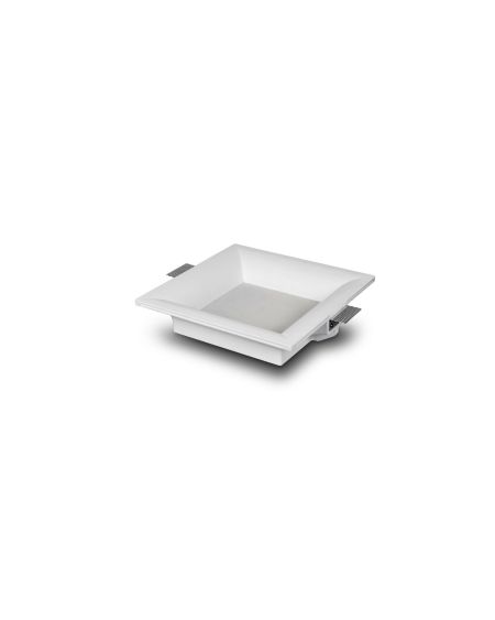 Collerette Downlight LED Intégration Plâtre/Pladur Carrée 18W Coupe 333x333 mm UGR17