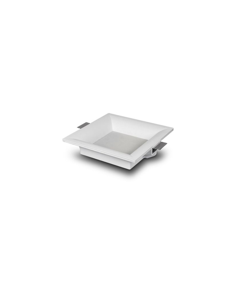 Collerette Downlight LED Intégration Plâtre/Pladur Carrée 18W Coupe 333x333 mm UGR17