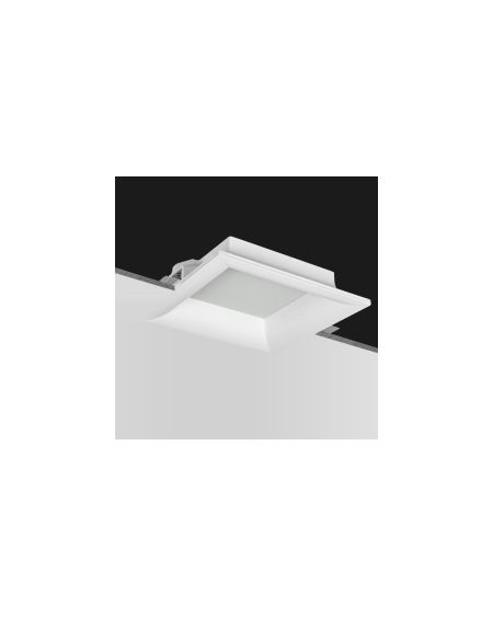 Collerette Downlight LED Intégration Plâtre/Pladur Carrée 18W Coupe 333x333 mm UGR17