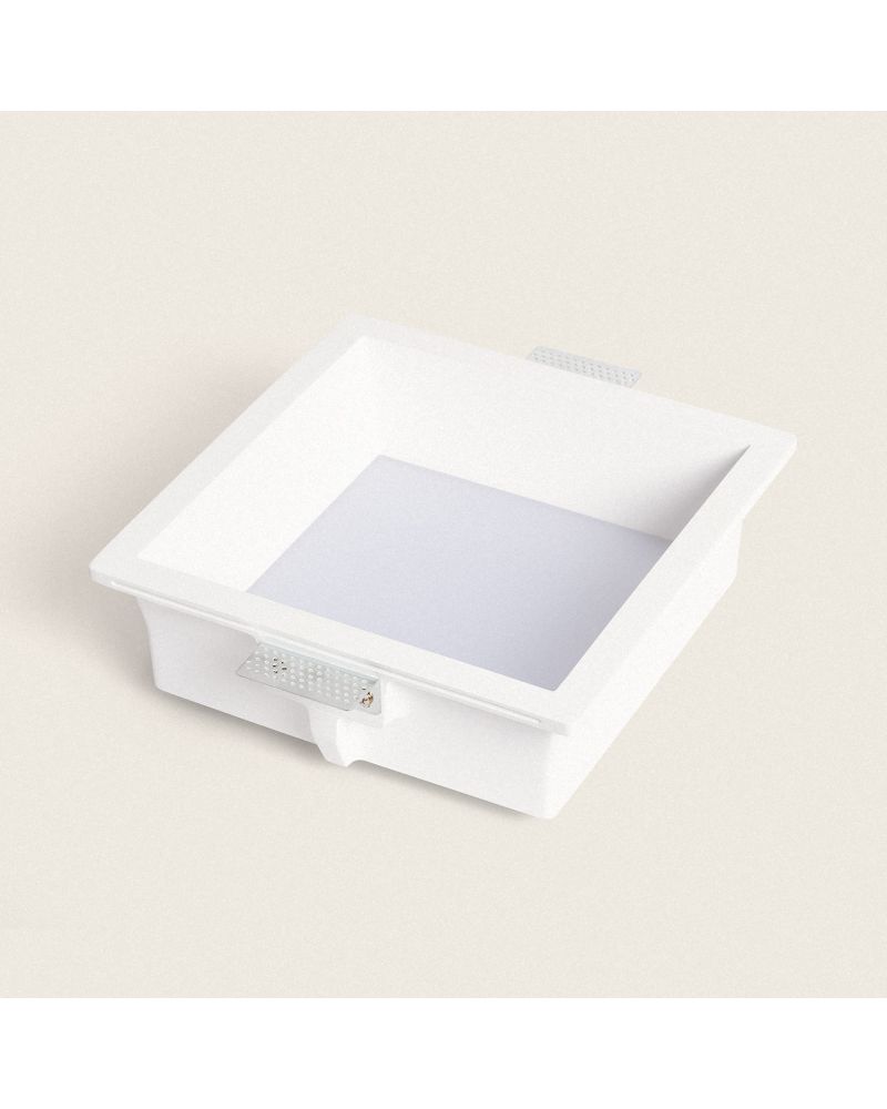 Collerette Downlight LED Intégration Plâtre/Pladur Carrée 18W Coupe 283x283 mm UGR17