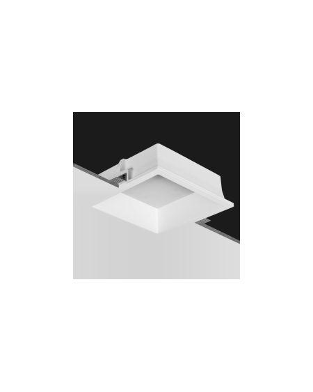 Collerette Downlight LED Intégration Plâtre/Pladur Carrée 18W Coupe 283x283 mm UGR17
