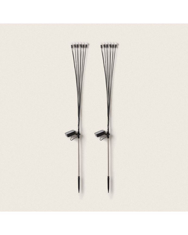 Pack de 2 Piquets LED Solaires Extérieur LightningBug