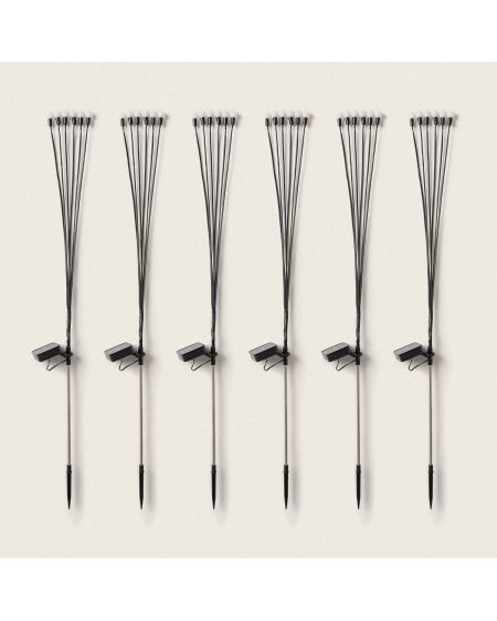 Pack de 6 Piquets LED Solaires Extérieur LightningBug