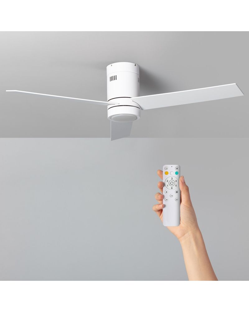 Ventilateur de Plafond Silencieux Blanc Tydir 132cm Moteur DC