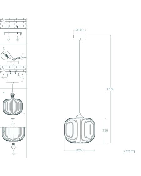 Suspension Verre Modra