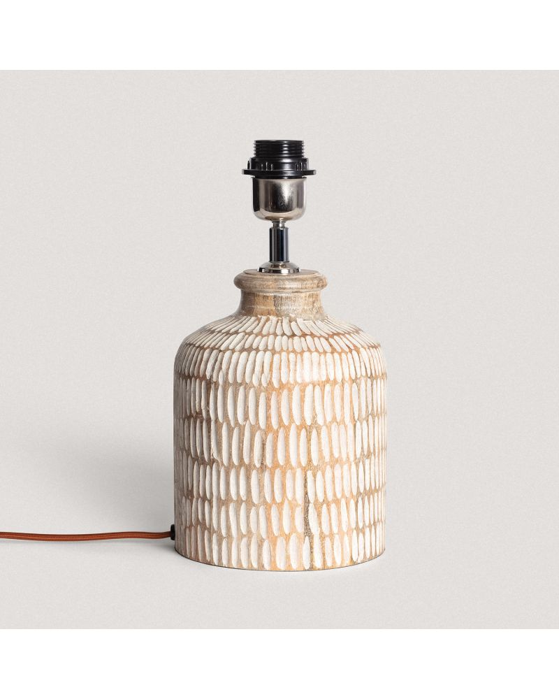 Pied de Lampe à Poser en bois Govesan ILUZZIA