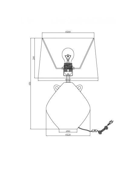 Lampe à Poser Céramique Cafuné