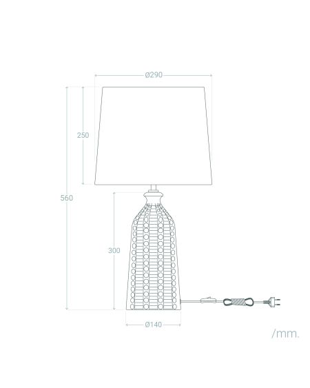 Lampe à Poser Céramique Zellin