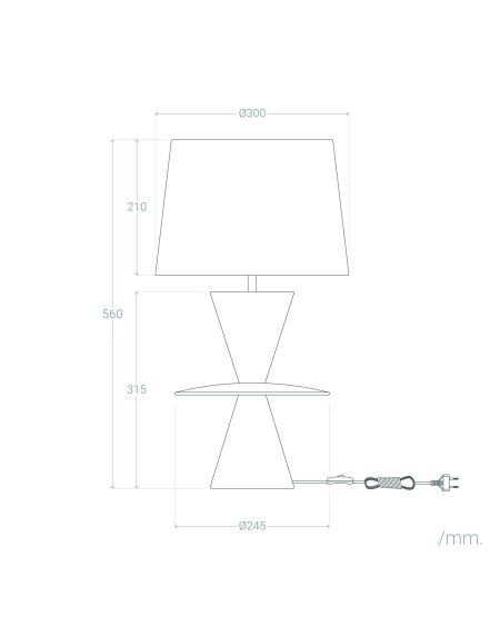 Lampe à Poser Résine Wismar