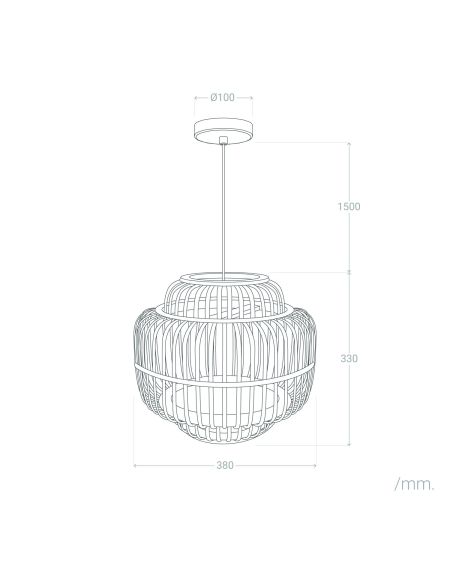 Suspension Bambou Moruya