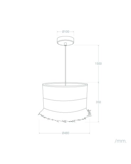 Abat-jour Suspension Rotin Tongio
