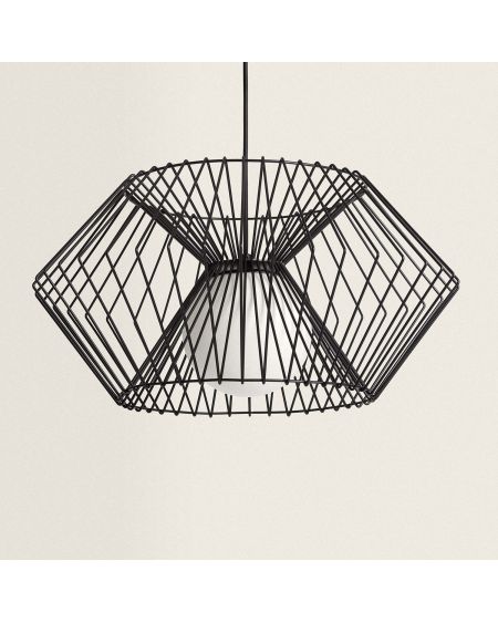 Suspension Métal Hexagone