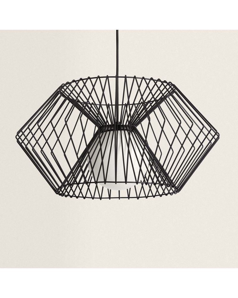Suspension Métal Hexagone