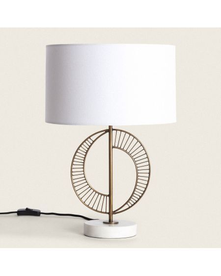 Lampe à Poser Métal et Marbre Castle