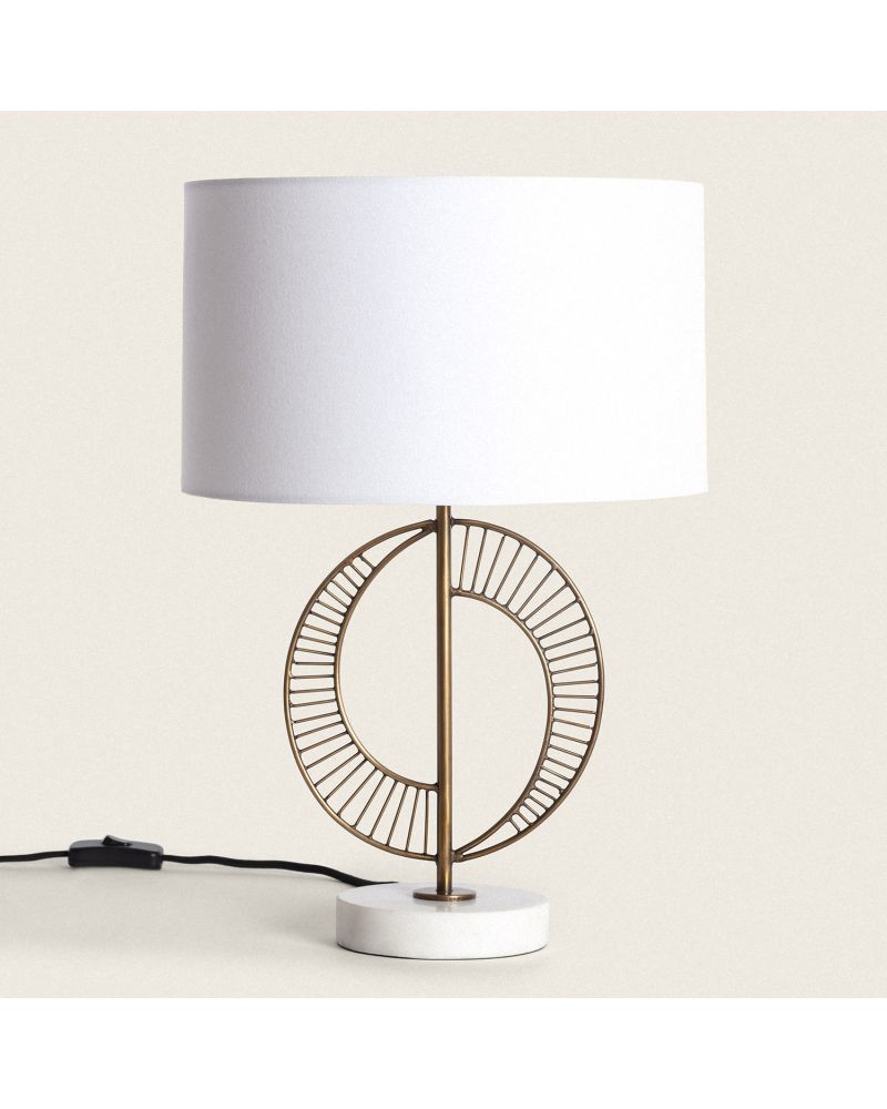 Lampe à Poser Métal et Marbre Castle