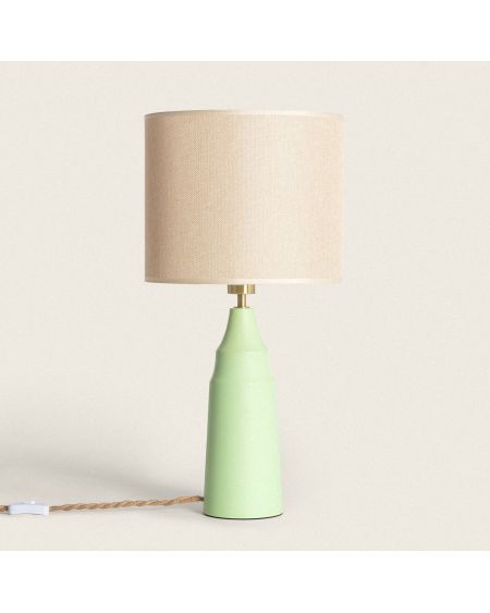 Lampe à poser Métal et Textile Muka