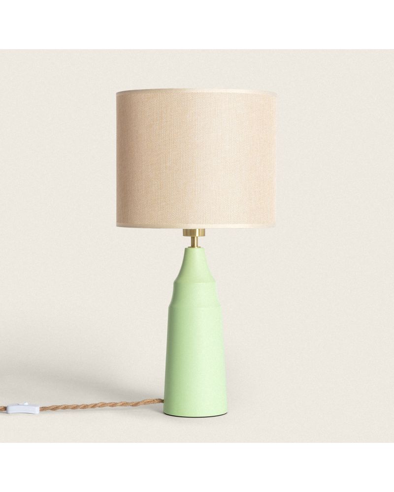 Lampe à poser Métal et Textile Muka