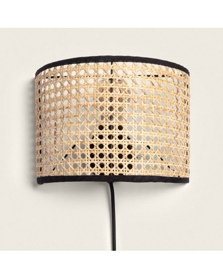 Lampe Murale Métal et Rotin Alofi