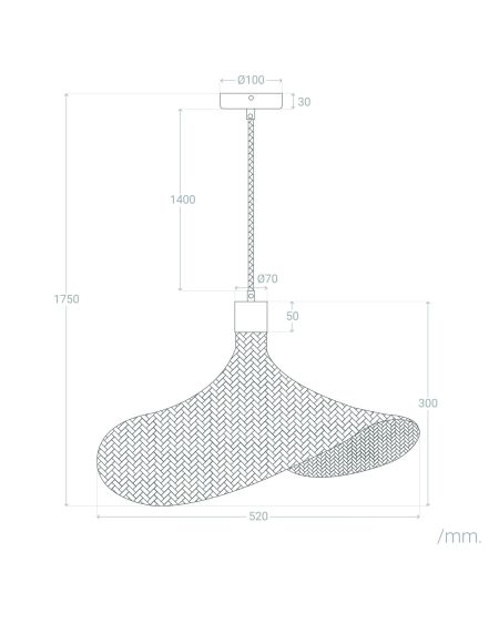 Suspension Bambou Kathu Sienet