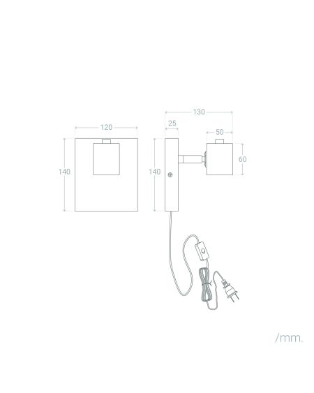Lampe Murale Métal et Bois Moroni